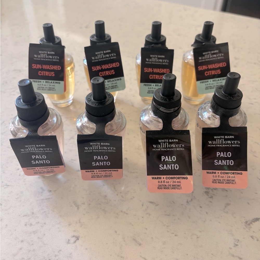 Lot of 8 Wallflower Fragrance Refills | Palo Santo & Sun-Washed Citrus